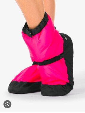 Bloch Linna & Max warm up Ballet booties dance slipper pink Size Large NWT's